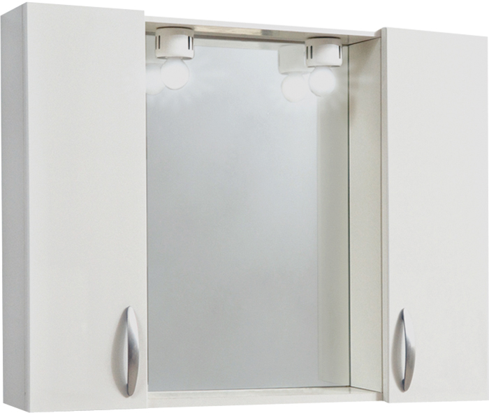 specchio a mobiletto per bagno art 960 con 2 ante lucide