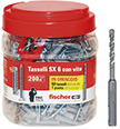 TASSELLO IN NYLON SERIE SX 6 S BARATTOLO PROMO DA 150 TASSELLI + 50 IN OMAGGIO TASSELLO IN NYLON SERIE SX 6 S BARATTOLO PROMO DA 150 TASSELLI + 50 IN OMAGGIO